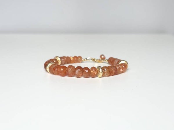 Zonnesteen armband AAA kwaliteit, 14k goldfilled