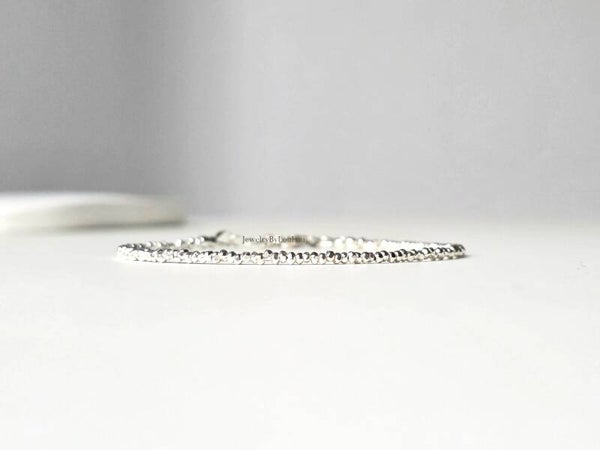 Silver Hill Tribe beaded bracelet, 925 sterling silver