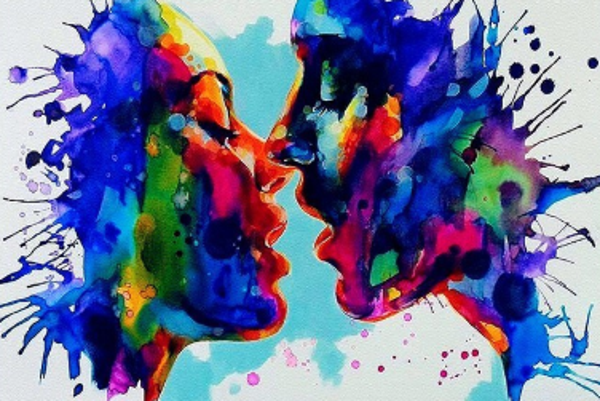 Diamond painting 2 gezichten