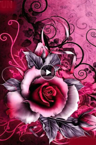 Diamond painting roos