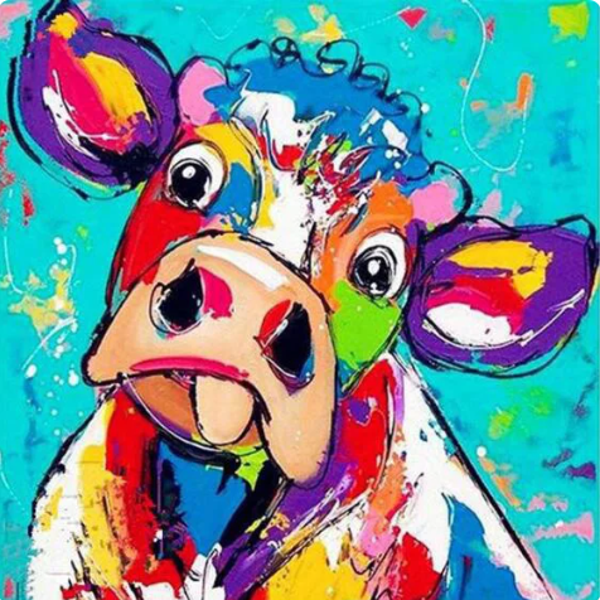 Diamond painting koe