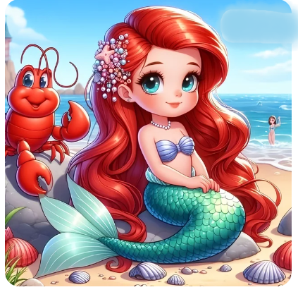 Diamond painting Ariel