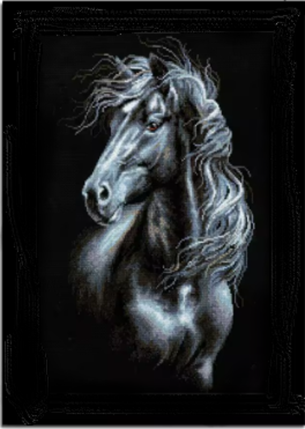 Diamond painting paard