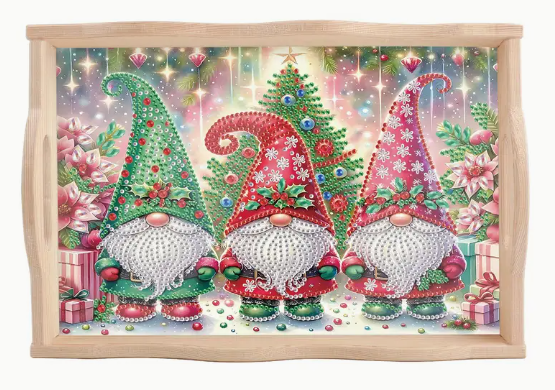 Dienblad gnomes (kerst)