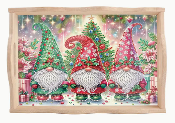 Dienblad gnomes (kerst)