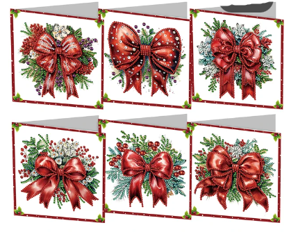 Kerstkaartenset strikken