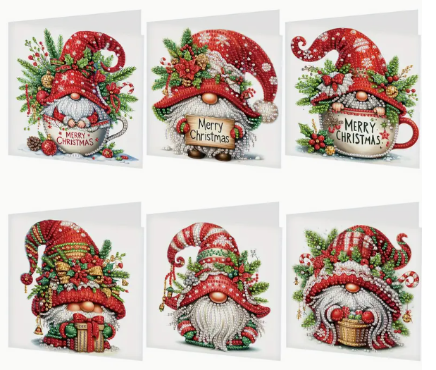 Kerstkaartenset gnomes