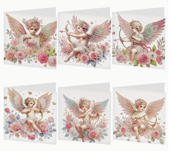 Kerstkaartenset engeltjes