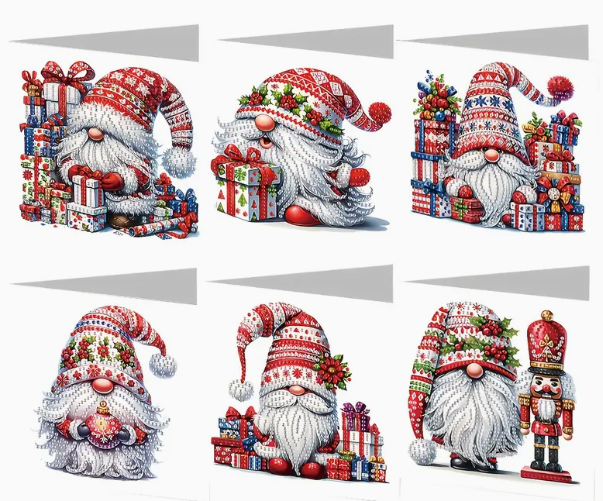 Kerstkaartenset gnomes