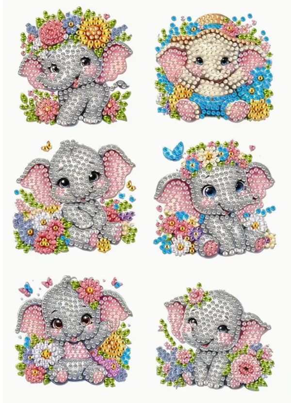 Koelkastmagneten olifantjes