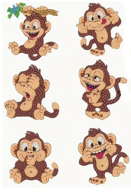 Koelkastmagneten aapjes