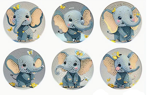 Onderzetters olifantjes