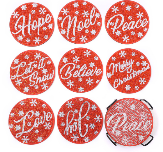 Onderzetters tekst kerst