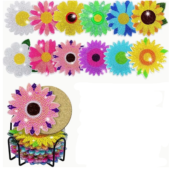 Onderzetters bloemen