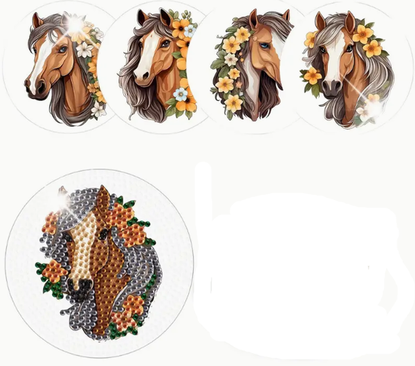 Onderzetters paardenhoofd