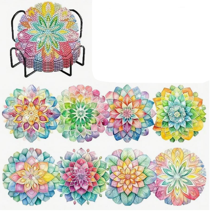 Onderzetters bloemen