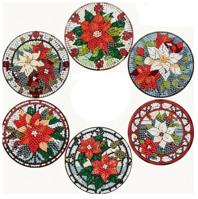 Onderzetters kerststerren