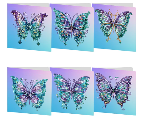 Wenskaartenset vlinders