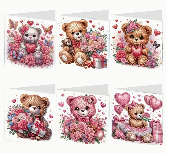 Wenskaartenset beertjes