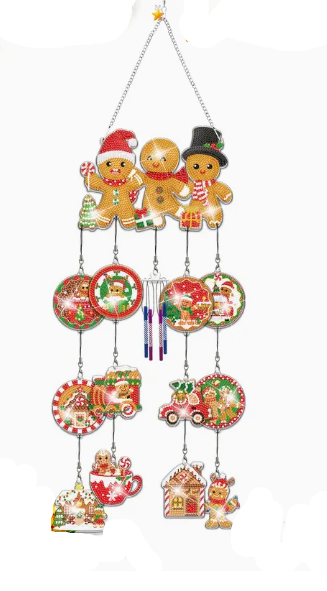 Windgong met peperkoekmannetjes