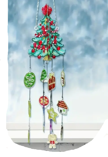 Windgong met kerstboom