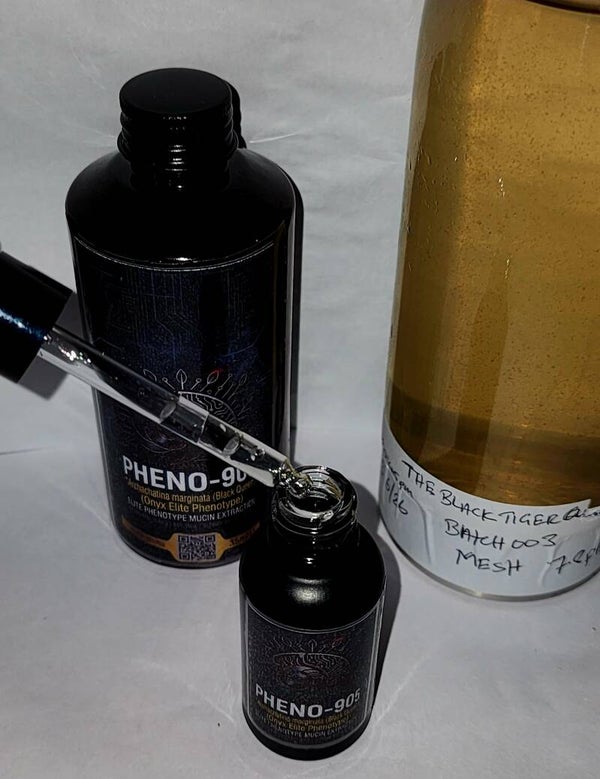 Premium Bio-Sourced Mucin (MESH) Extract The Black Tiger Queens (Batch 002, 003) — Signature Lineage 7.9 batch 002 7.8 Batch 003pH