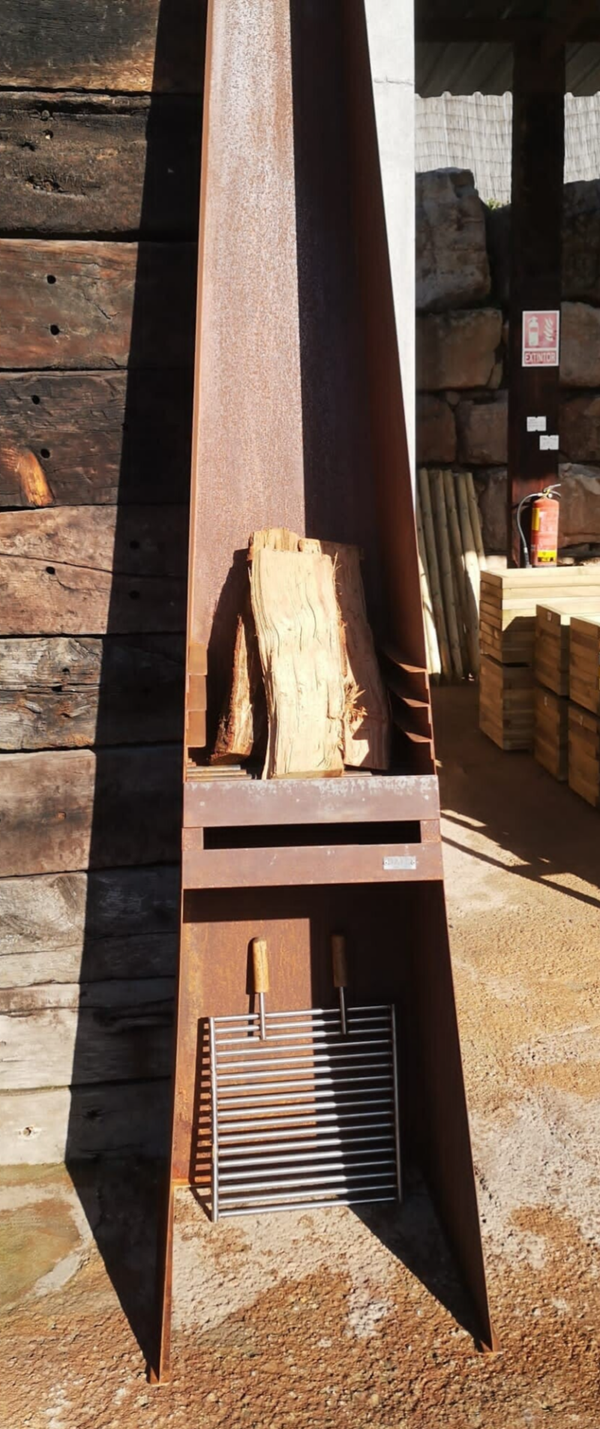 Estufa exterior corten