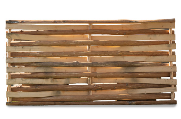 Valla avellano media caña 90x180 cm