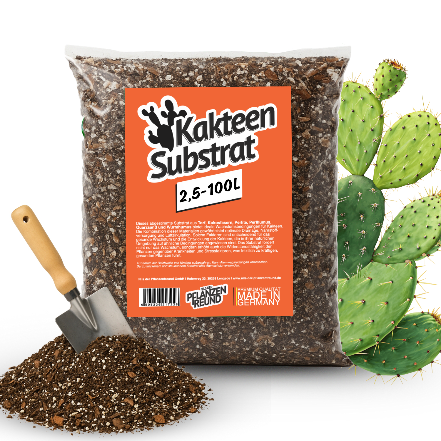 Premium Kakteen Substrat / spezielle Erde für Kakteen aller Art