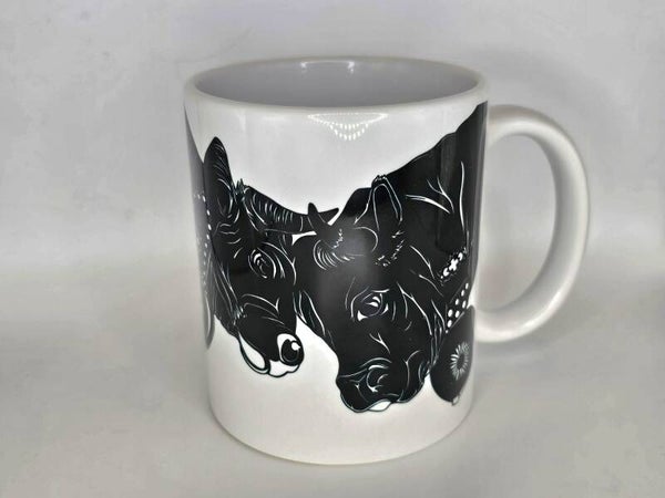 Tasse combat de reines