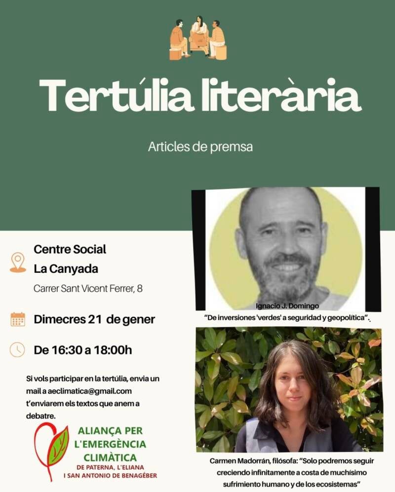Poster tertulia La Recivilización