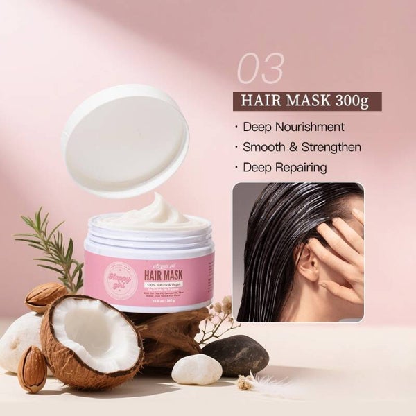 Happy girl/ mascarilla