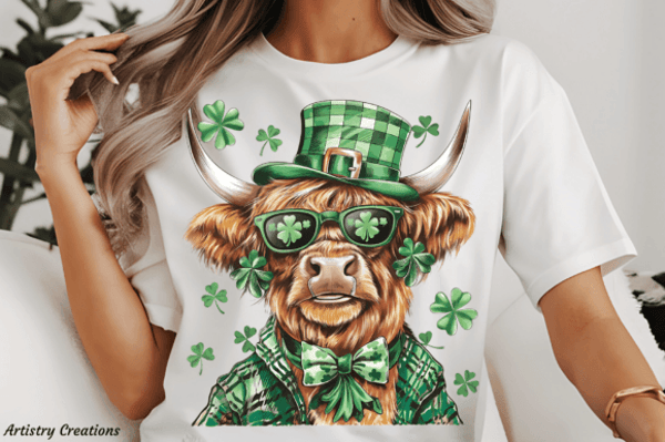 HIGHLANDER COW SAINT PATRICK'S DAY