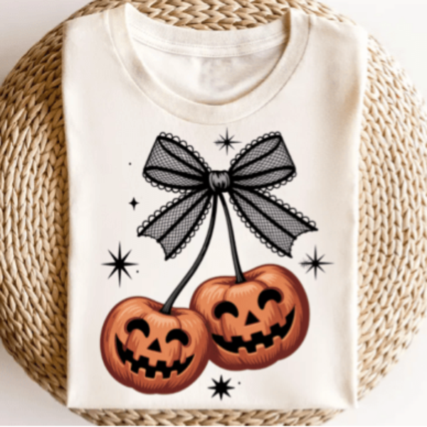 CHERRY ORANGE PUMPKINS T-SHIRT