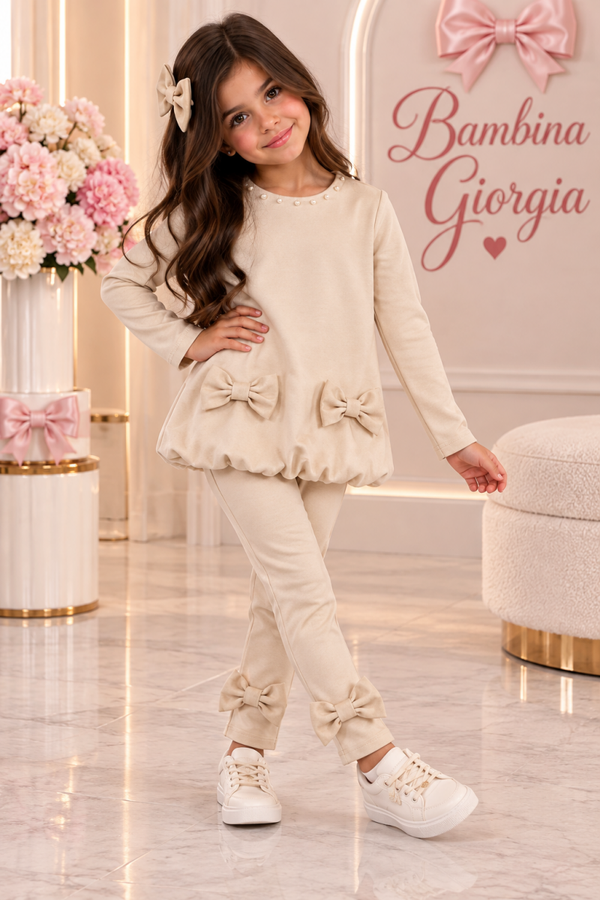 Leggingset beige