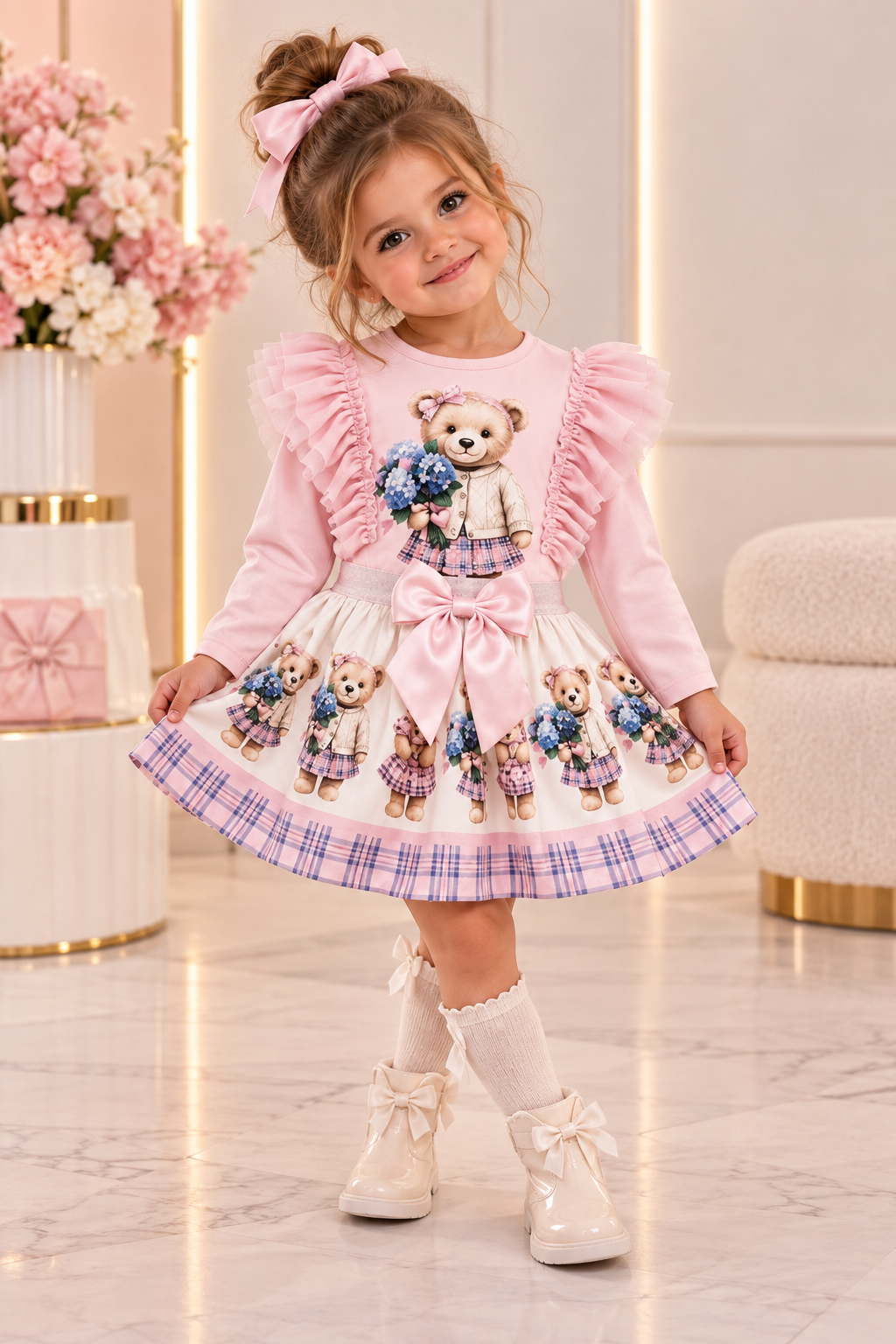 Luxury set beertjes roze