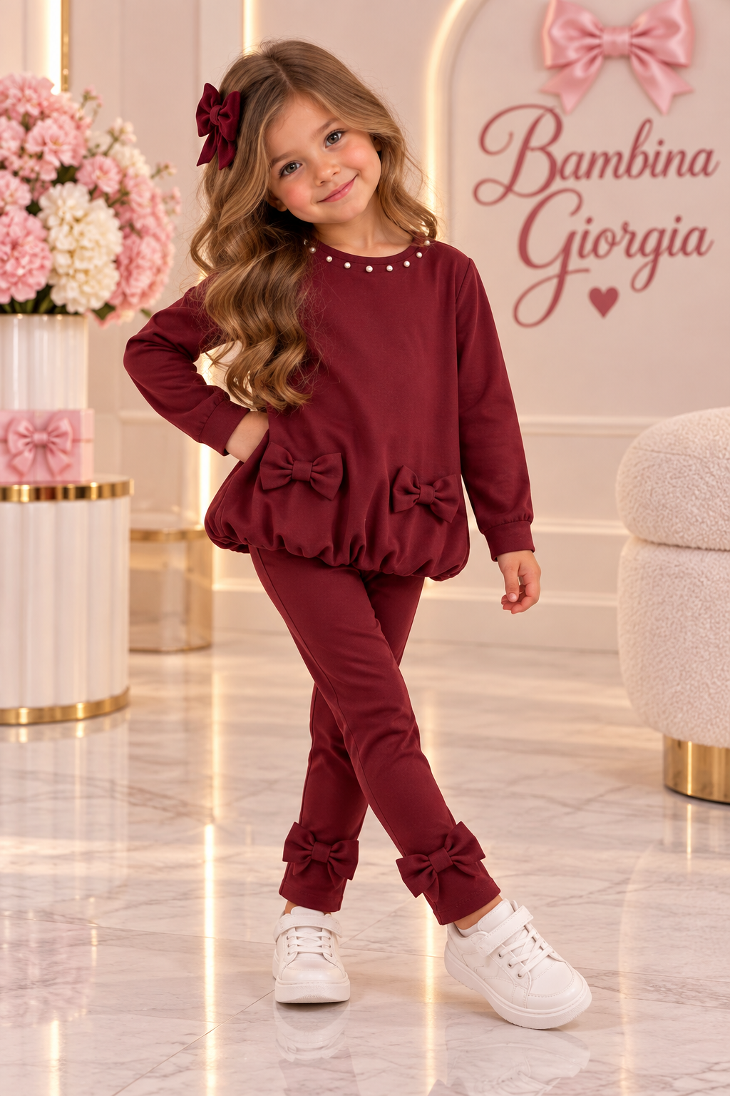 Leggingset bordeaux