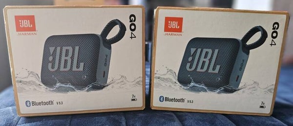 JBL GO 4 Ultra-Portable Bluetooth Speaker - Blue - IP67 Waterproof, 7H Playtime - NEW Sealed