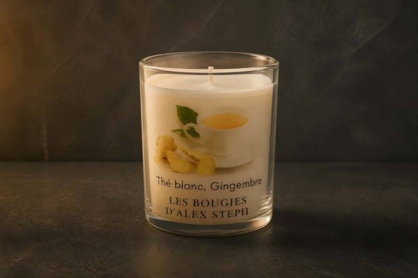 Bougie thé blanc gingembre