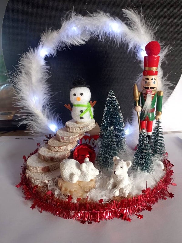Déco table "noël givré"