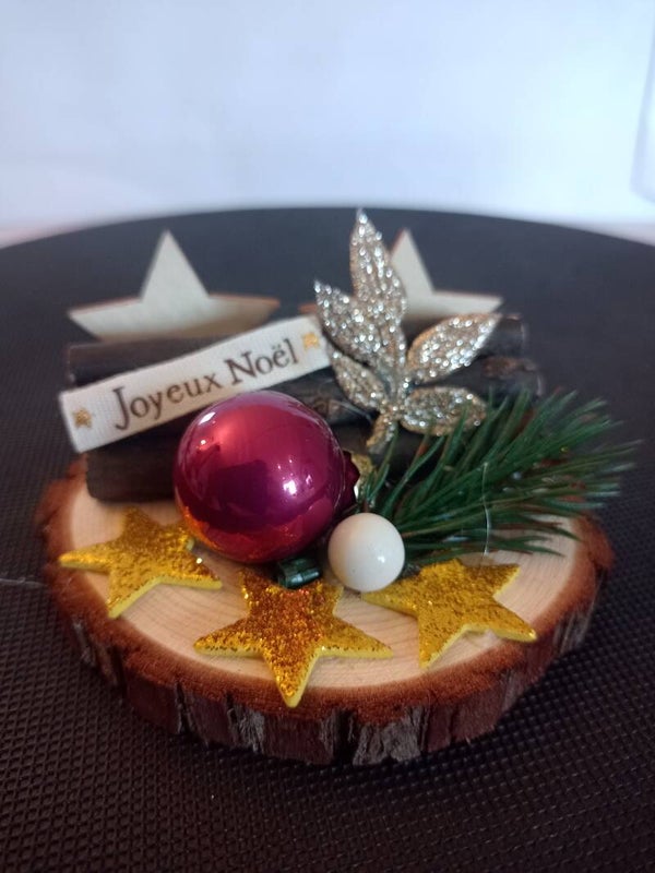 Déco table "fagot joyeux Noël"