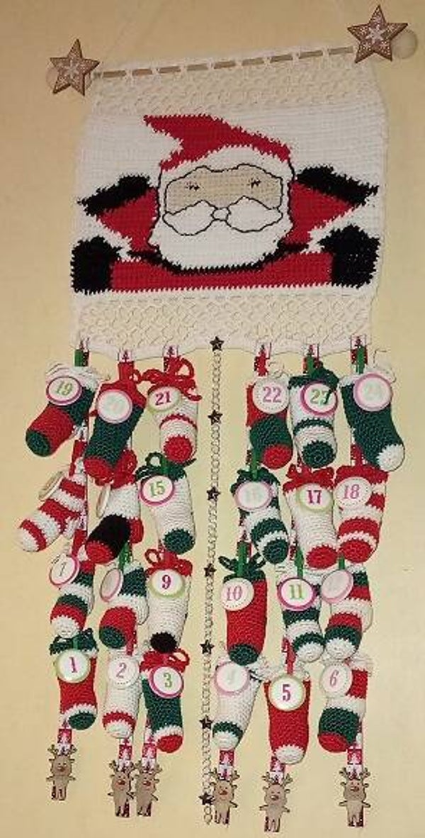 Calendrier de l'Avent Chaussettes Festives de Noël