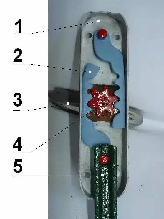 Mécanisme de serrure à crémone