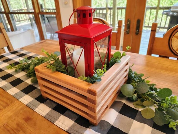 Mountain House Cedar Wood Centerpiece