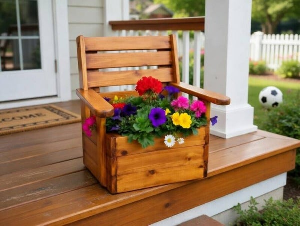 Little Boy Chair Planter
