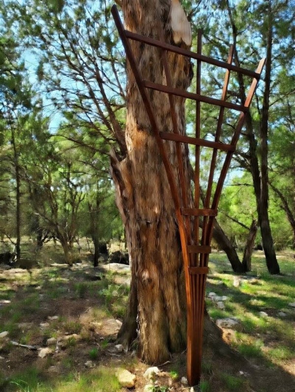 8 Foot Trellis Dark Stain