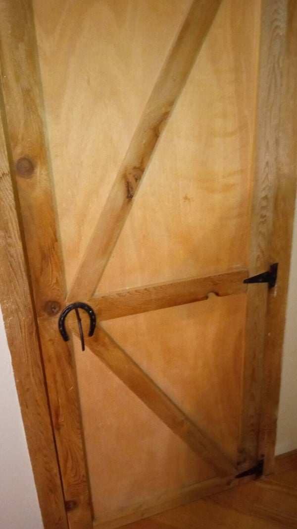 Simple Slatted Barn Door  - (Pickup or locally delivery unless pre-arranged)