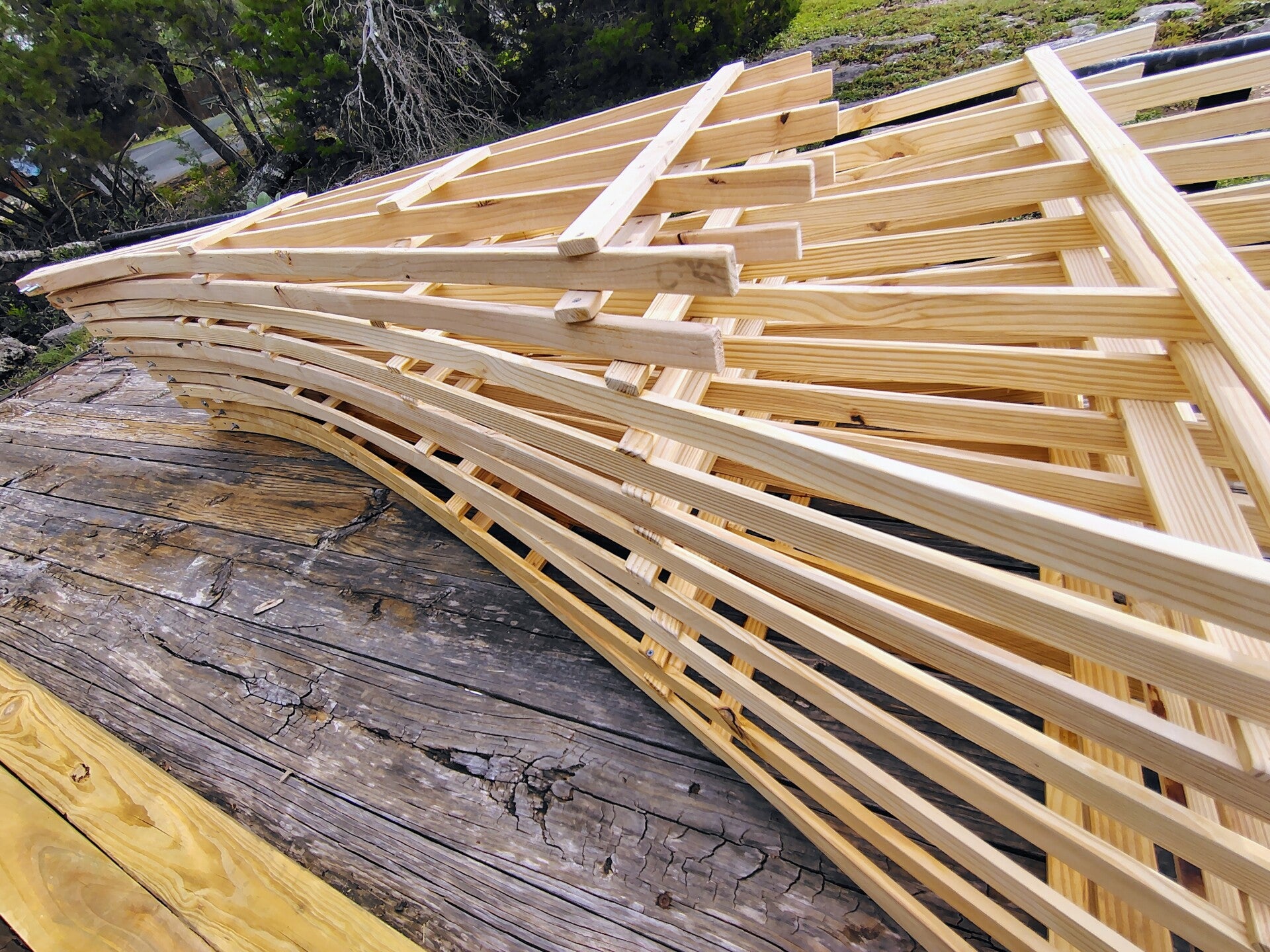 8 Foot Trellis Bare