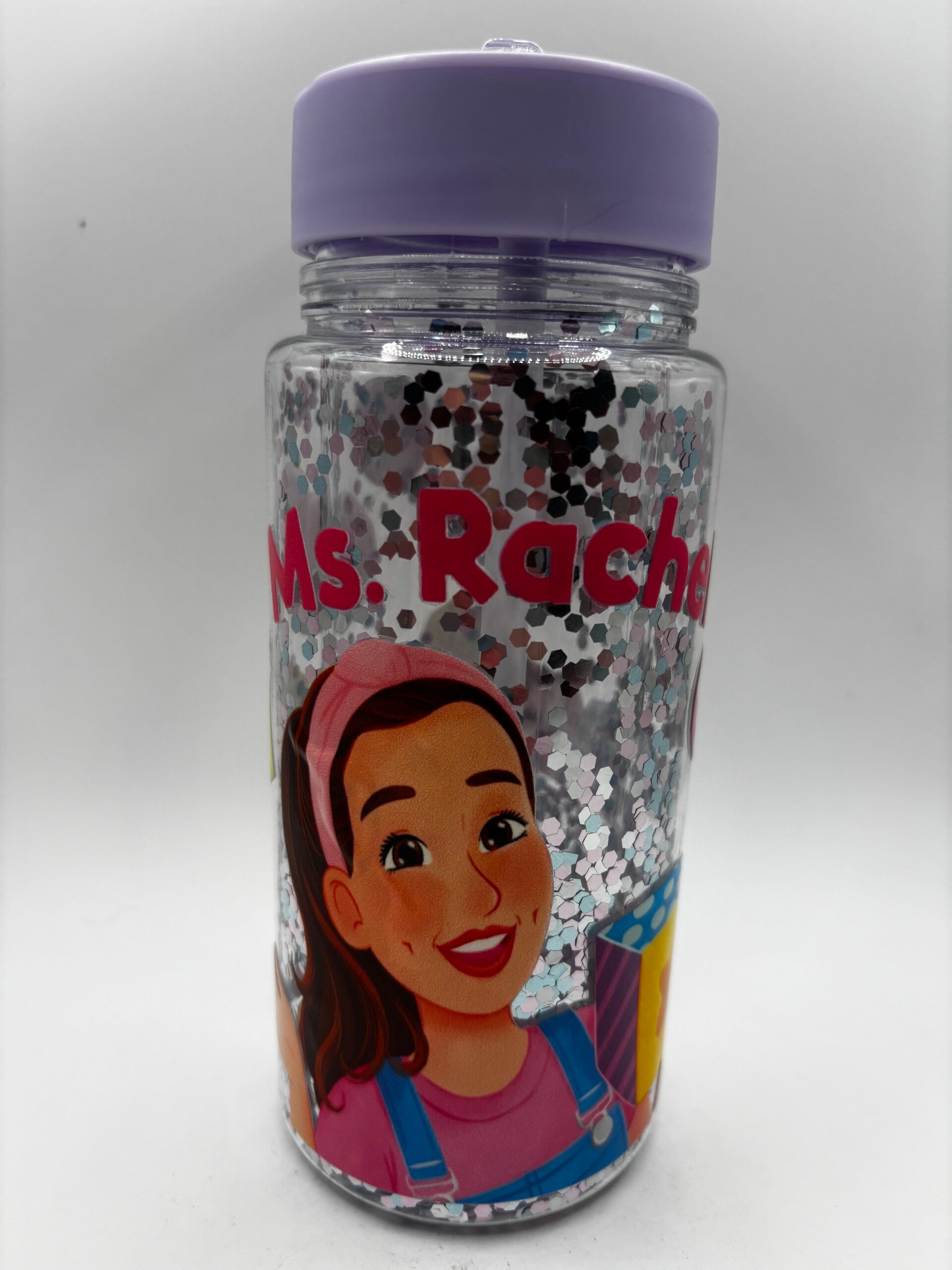 Ms Rachel Glitter Water Bottle