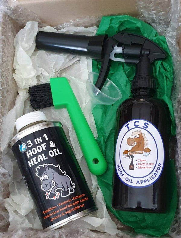 Hoof Oil Applicator Gift Box Round Bottle